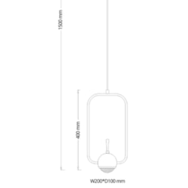 PENDENTE ANELLI LED 5W 3000K Ø20X150X40CM METAL PRETO PEROLIZADO/VIDRO JATEADO | FLAVO FP1140PP PENDENTE ANELLI LED 5W 3000K Ø20X150X40CM METAL PRETO PEROLIZADO/VIDRO JATEADO | FLAVO FP1140PP