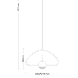 PENDENTE ANELLI LED 5W 3000K Ø25,5X150X40CM METAL PRETO PEROLIZADO/VIDRO JATEADO | FLAVO FP1160PP PENDENTE ANELLI LED 5W 3000K Ø25,5X150X40CM METAL PRETO PEROLIZADO/VIDRO JATEADO | FLAVO FP1160PP