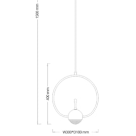 PENDENTE ANELLI LED 5W 3000K Ø30X150X40CM METAL PRETO PEROLIZADO/VIDRO JATEADO | FLAVO FP1150PP PENDENTE ANELLI LED 5W 3000K Ø30X150X40CM METAL PRETO PEROLIZADO/VIDRO JATEADO | FLAVO FP1150PP