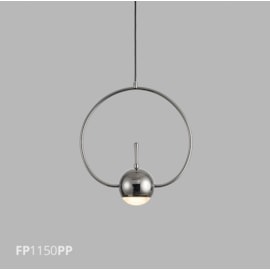 PENDENTE ANELLI LED 5W 3000K Ø30X150X40CM METAL PRETO PEROLIZADO/VIDRO JATEADO | FLAVO FP1150PP PENDENTE ANELLI LED 5W 3000K Ø30X150X40CM METAL PRETO PEROLIZADO/VIDRO JATEADO | FLAVO FP1150PP