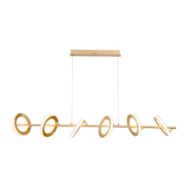 PENDENTE ANILLO HORIZONTAL DOURADO 1200X200 LED 75W 3000K 4875LM BIVOLT | USINA IMPORTS UI20150/75DRDR PENDENTE ANILLO HORIZONTAL DOURADO 1200X200 LED 75W 3000K 4875LM BIVOLT | USINA IMPORTS UI20150/75DRDR