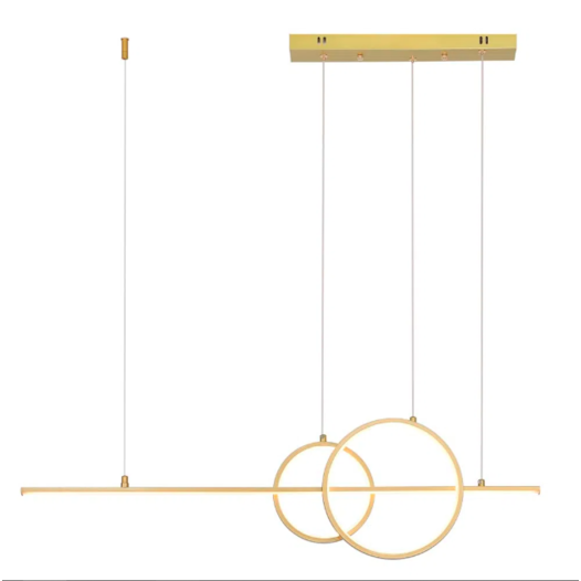 PENDENTE ANIMA 1XLED 3000K 32W 91X4X30CM METAL DOURADO | BELLA ILUMINAÇÃO KA006G PENDENTE ANIMA 1XLED 3000K 32W 91X4X30CM METAL DOURADO | BELLA ILUMINAÇÃO KA006G