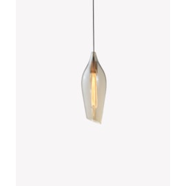 PENDENTE ARUM  1XE27 14,5X40CM VIDRO E ALUMÍNIO CONHAQUE E PRETO | OPUS LED OPS 38612 PENDENTE ARUM  1XE27 14,5X40CM VIDRO E ALUMÍNIO CONHAQUE E PRETO | OPUS LED OPS 38612