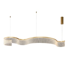 PENDENTE ATENAS 37W 1762LM 3000K 150CM METAL E ACRÍLICO DOURADO | STUDIOLUCE PD1765 PENDENTE ATENAS 37W 1762LM 3000K 150CM METAL E ACRÍLICO DOURADO | STUDIOLUCE PD1765