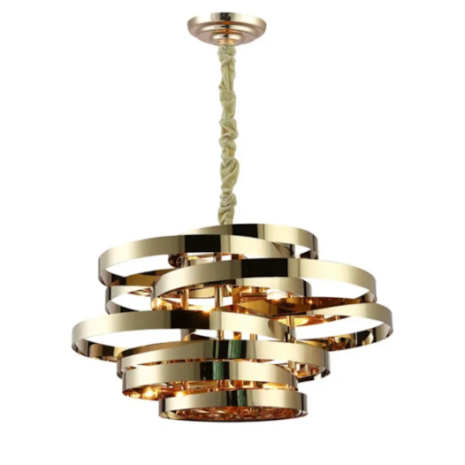 PENDENTE ATHENA METAL FRENCH GOLD 5XE14 | BELLA ILUMINAÇÃO AQ029 PENDENTE ATHENA METAL FRENCH GOLD 5XE14 | BELLA ILUMINAÇÃO AQ029