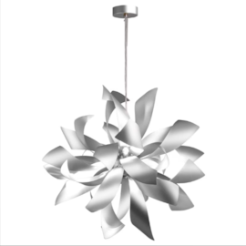 PENDENTE ATMO 6XG9 BIVOLT 65CM AÇO INOX E ALUMÍNIO BRANCO | BELLA ILUMINAÇÃO RE001W PENDENTE ATMO 6XG9 BIVOLT 65CM AÇO INOX E ALUMÍNIO BRANCO | BELLA ILUMINAÇÃO RE001W