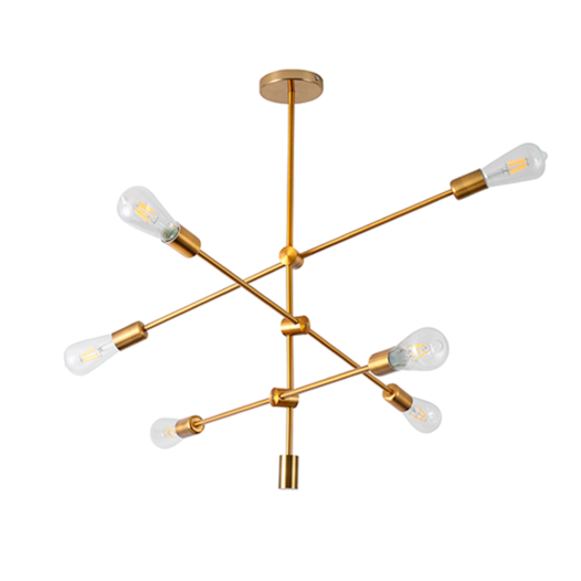 PENDENTE ATOMUS 75X75X75CM METAL DOURADO | NORDECOR 2076 PENDENTE ATOMUS 75X75X75CM METAL DOURADO | NORDECOR 2076