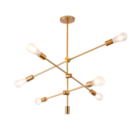 PENDENTE ATOMUS 75X75X75CM METAL DOURADO | NORDECOR 2076 PENDENTE ATOMUS 75X75X75CM METAL DOURADO | NORDECOR 2076
