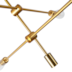 PENDENTE ATOMUS 75X75X75CM METAL DOURADO | NORDECOR 2076