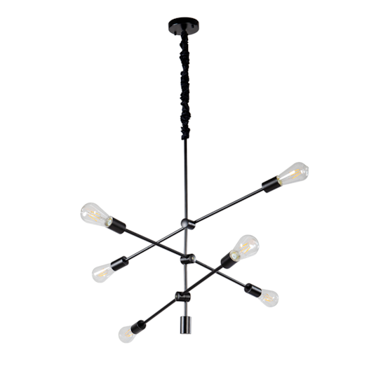 PENDENTE ATOMUS 75X75X75CM METAL PRETO | NORDECOR 2077 PENDENTE ATOMUS 75X75X75CM METAL PRETO | NORDECOR 2077