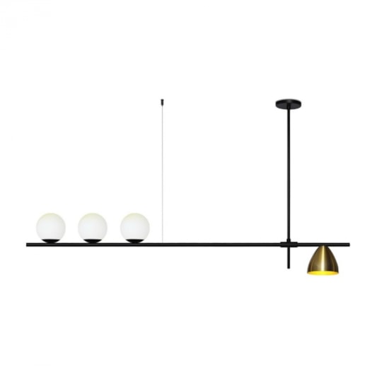 PENDENTE ÁVILA RETANGULAR 13X130X12CM ALUMÍNIO E VIDRO | SPOTLINE 805/4 PENDENTE ÁVILA RETANGULAR 13X130X12CM ALUMÍNIO E VIDRO | SPOTLINE 805/4