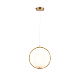 PENDENTE BALANCE 25W 1L E27 BIVOLT Ø340MM - DOURADO | SKYLIGHT SKY-3000