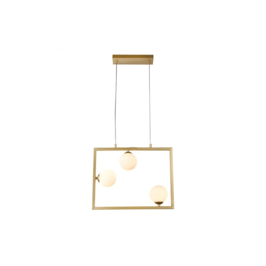 PENDENTE BALANÇO 35X45CM METAL E VIDRO DOURADO E FOSCO | BELLA ILUMINAÇÃO TR005 PENDENTE BALANÇO 35X45CM METAL E VIDRO DOURADO E FOSCO | BELLA ILUMINAÇÃO TR005