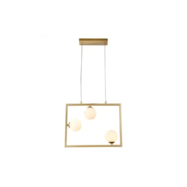 PENDENTE BALANÇO 35X45CM METAL E VIDRO DOURADO E FOSCO | BELLA ILUMINAÇÃO TR005 PENDENTE BALANÇO 35X45CM METAL E VIDRO DOURADO E FOSCO | BELLA ILUMINAÇÃO TR005