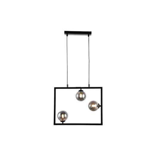 PENDENTE BALANÇO 35X45CM METAL E VIDRO PRETO E FUMÊ | BELLA ILUMINAÇÃO TR005B PENDENTE BALANÇO 35X45CM METAL E VIDRO PRETO E FUMÊ | BELLA ILUMINAÇÃO TR005B