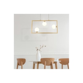 PENDENTE BALANÇO RETANGULAR 30X60CM METAL E VIDRO DOURADO E FOSCO | BELLA ILUMINAÇÃO TR003 PENDENTE BALANÇO RETANGULAR 30X60CM METAL E VIDRO DOURADO E FOSCO | BELLA ILUMINAÇÃO TR003