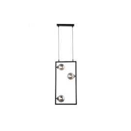 PENDENTE BALANÇO RETANGULAR 60X30CM METAL E VIDRO PRETO E FUMÊ | BELLA ILUMINAÇÃO TR004B PENDENTE BALANÇO RETANGULAR 60X30CM METAL E VIDRO PRETO E FUMÊ | BELLA ILUMINAÇÃO TR004B