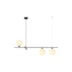 PENDENTE BAMBU METAL E VIDRO PRETO BRONZE E BRANCO | BELLA ILUMINAÇÃO HL017SW PENDENTE BAMBU METAL E VIDRO PRETO BRONZE E BRANCO | BELLA ILUMINAÇÃO HL017SW