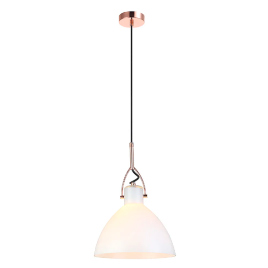 PENDENTE BAR 1XE27 BIVOLT 25X36,2CM METAL E VIDRO COBRE E BRANCO | BELLA ILUMINAÇÃO OP059A PENDENTE BAR 1XE27 BIVOLT 25X36,2CM METAL E VIDRO COBRE E BRANCO | BELLA ILUMINAÇÃO OP059A