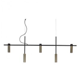 PENDENTE BARÃO RETANGULAR 121CM ALUMÍNIO | USINA 16815/5 PENDENTE BARÃO RETANGULAR 121CM ALUMÍNIO | USINA 16815/5