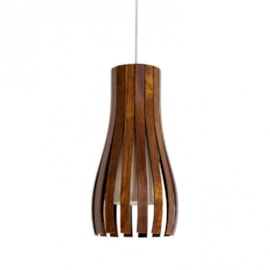 PENDENTE BARRIL RIPADO Ø20X35CM MADEIRA E LINHO | ACCORD 1153 PENDENTE BARRIL RIPADO Ø20X35CM MADEIRA E LINHO | ACCORD 1153