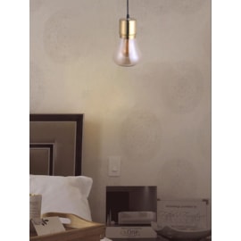 PENDENTE BEAD Ø14X21,5CM METAL DOURADO E VIDRO CHAMPAGNE | STUDIOLUCE WHITE QPD1324CH PENDENTE BEAD Ø14X21,5CM METAL DOURADO E VIDRO CHAMPAGNE | STUDIOLUCE WHITE QPD1324CH