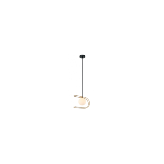 PENDENTE BEAT METAL E VIDRO PRETO DOURADO E BRANCO 1XG9 | BELLA ILUMINAÇÃO HL023 PENDENTE BEAT METAL E VIDRO PRETO DOURADO E BRANCO 1XG9 | BELLA ILUMINAÇÃO HL023