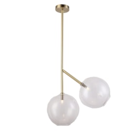 PENDENTE BELL 150X70CM METAL E VIDRO OURO VELHO E TRANSPARENTE | SKYLIGHT SKY-3047-OV PENDENTE BELL 150X70CM METAL E VIDRO OURO VELHO E TRANSPARENTE | SKYLIGHT SKY-3047-OV