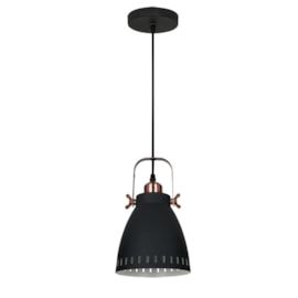 PENDENTE BERGEN Ø17X18CM METAL PRETO | STUDIOLUCE WHITE QPD1158-PT PENDENTE BERGEN Ø17X18CM METAL PRETO | STUDIOLUCE WHITE QPD1158-PT