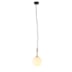 PENDENTE BERLOCK REDONDO Ø20CM VIDRO E METAL BRONZE, PRETO E FOSCO | +LUZ PE-111/1.20BROPT PENDENTE BERLOCK REDONDO Ø20CM VIDRO E METAL BRONZE, PRETO E FOSCO | +LUZ PE-111/1.20BROPT