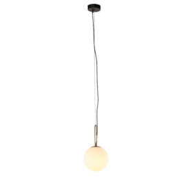 PENDENTE BERLOCK REDONDO Ø20CM VIDRO E METAL BRONZE, PRETO E FOSCO | +LUZ PE-111/1.20BROPT PENDENTE BERLOCK REDONDO Ø20CM VIDRO E METAL BRONZE, PRETO E FOSCO | +LUZ PE-111/1.20BROPT