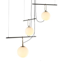 PENDENTE BERLOCK REDONDO Ø93,6CM VIDRO E METAL BRONZE E PRETO | +LUZ PE-112/3.90BROPT PENDENTE BERLOCK REDONDO Ø93,6CM VIDRO E METAL BRONZE E PRETO | +LUZ PE-112/3.90BROPT