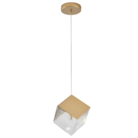 PENDENTE BITIS QUADRADO DOURADO | NORDECOR 2784