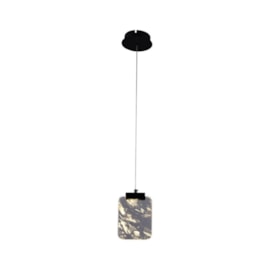 PENDENTE BLUR LED 3W 3000K PRETO/CRISTAL DE ROCHA | STUDIOLUCE BLACK PD1495