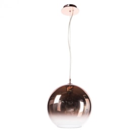 PENDENTE BOCCI REDONDO Ø30CM METAL E VIDRO COBRE | BELLA ILUMINAÇÃO OD038EM