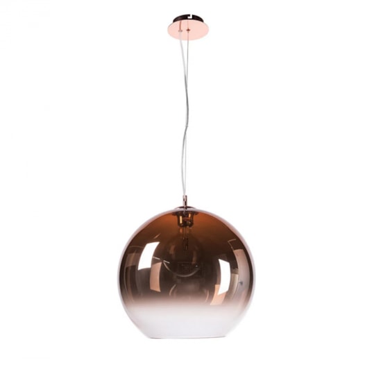 PENDENTE BOCCI REDONDO Ø41CM METAL E VIDRO COBRE | BELLA ILUMINAÇÃO OD038EL