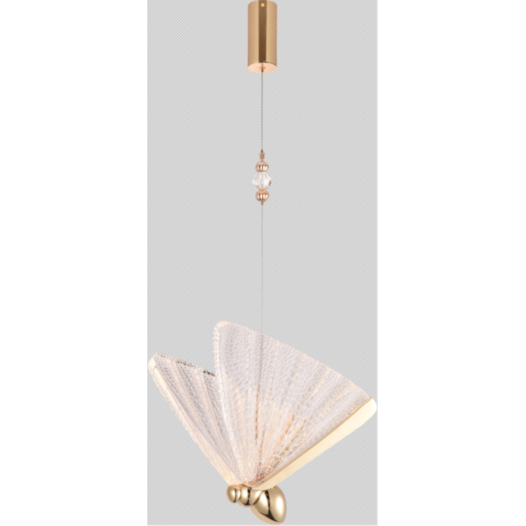 PENDENTE BORBOLETA LED22×22CM 6W 3000K BIVOLT METAL+ACRILICO DOURADO | SINDORA DCD00231 PENDENTE BORBOLETA LED22×22CM 6W 3000K BIVOLT METAL+ACRILICO DOURADO | SINDORA DCD00231