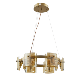 PENDENTE BOUZE CIN 60CM 6XG9 DOURADO E AMBAR | NORDECOR 2534 PENDENTE BOUZE CIN 60CM 6XG9 DOURADO E AMBAR | NORDECOR 2534