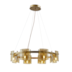 PENDENTE BOUZE CIN 80CM 8XG9 DOURADO E AMBAR | NORDECOR 2536