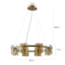 PENDENTE BOUZE CIN 80CM 8XG9 DOURADO E AMBAR | NORDECOR 2536