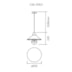 PENDENTE BRONX 1L E27 Ø25X22CM | SPOTLINE 636/1 PENDENTE BRONX 1L E27 Ø25X22CM | SPOTLINE 636/1