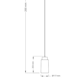 PENDENTE BRONZO 1X E27 Ø11,7X20CM PRETO/BRONZE | FLAVO FP1080PT PENDENTE BRONZO 1X E27 Ø11,7X20CM PRETO/BRONZE | FLAVO FP1080PT