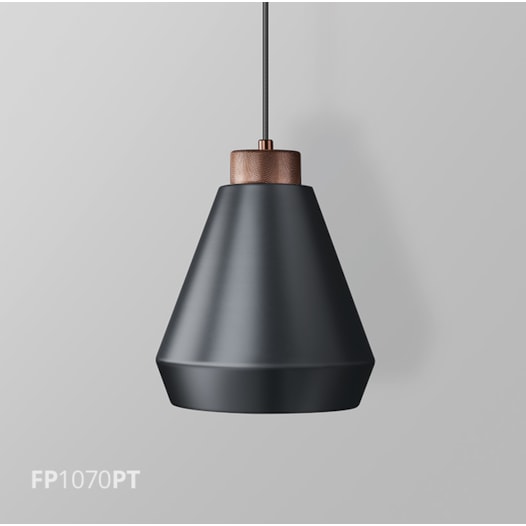 PENDENTE BRONZO 1X E27 Ø25X28,6CM PRETO/BRONZE | FLAVO FP1070PT PENDENTE BRONZO 1X E27 Ø25X28,6CM PRETO/BRONZE | FLAVO FP1070PT