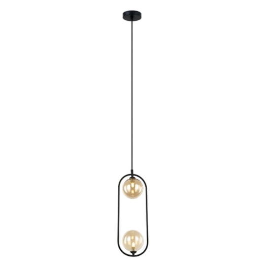 PENDENTE CADRE LED 10W 48,5X17X12CM METAL PRETO E VIDRO CHAMPAGNE | STUDIOLUCE PD1334PT PENDENTE CADRE LED 10W 48,5X17X12CM METAL PRETO E VIDRO CHAMPAGNE | STUDIOLUCE PD1334PT