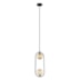 PENDENTE CADRE LED 10W 48,5X17X12CM METAL PRETO E VIDRO CHAMPAGNE | STUDIOLUCE PD1334PT