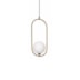 PENDENTE CADRE LED 5W 40,5X17X12CM METAL BRONZE E VIDRO BRANCO | STUDIOLUCE PD1333BZ-BR