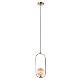 PENDENTE CADRE LED 5W 40,5X17X12CM METAL BRONZE E VIDRO CHAMPANHE | STUDIOLUCE PD1333BZ PENDENTE CADRE LED 5W 40,5X17X12CM METAL BRONZE E VIDRO CHAMPANHE | STUDIOLUCE PD1333BZ