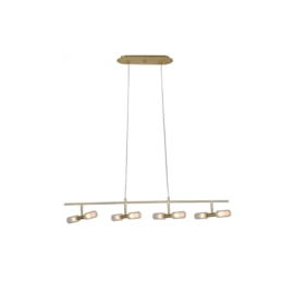 PENDENTE CAIENA TUBO RETANGULAR METAL E VIDRO DOURADO E BRANCO 8XG9 | BELLA ILUMINAÇÃO HP004 PENDENTE CAIENA TUBO RETANGULAR METAL E VIDRO DOURADO E BRANCO 8XG9 | BELLA ILUMINAÇÃO HP004