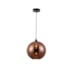 PENDENTE CALICO 25CM METAL PRETO E VIDRO COBRE | STUDIOLUCE WHITE PD1290-CO