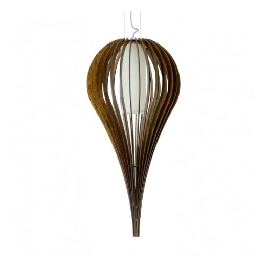 PENDENTE CAPADÓCIA BALÃO Ø27X45CM MADEIRA E LINHO | ACCORD 1189 PENDENTE CAPADÓCIA BALÃO Ø27X45CM MADEIRA E LINHO | ACCORD 1189